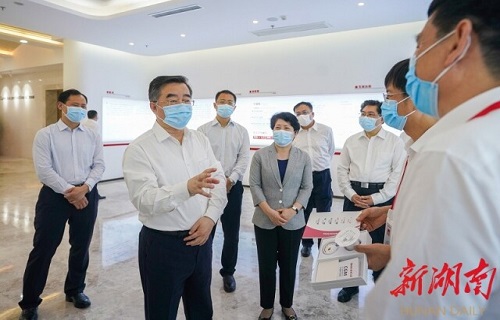 湖南省委书记、省人大常委会主任张庆伟调研公海赌赌船官网jc710生物